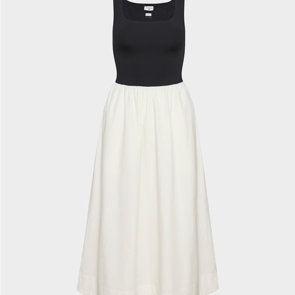 Aritzia Babaton Revive Midi Dress - Black/ Light Birch - Size S,M - Picture 8 of 9